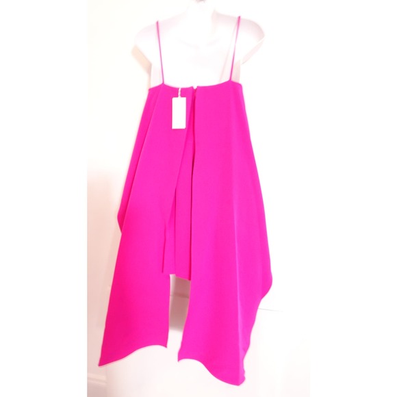 Copied - LBV Women's Pink Pleated Wing Mini Dress Sz 2 NWT 498 - Picture 4 of 12